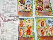 4 Vintage House of Nisbet Color Promotion 1987 Collection 8.5 x 11" Cards