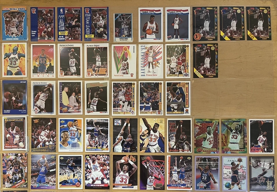 *Patrick Ewing Mega Lote De 293 Diferentes Con Novatos, Griegos, Paralelos, Cargado Foto 4 de 4