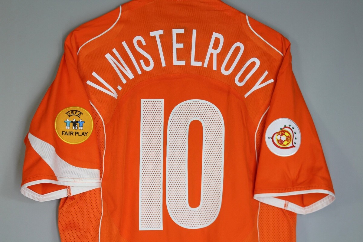 NETHERLAND HOLLAND 2004/2006 HOME PLAYER ISSUE SHIRT JERSEY V