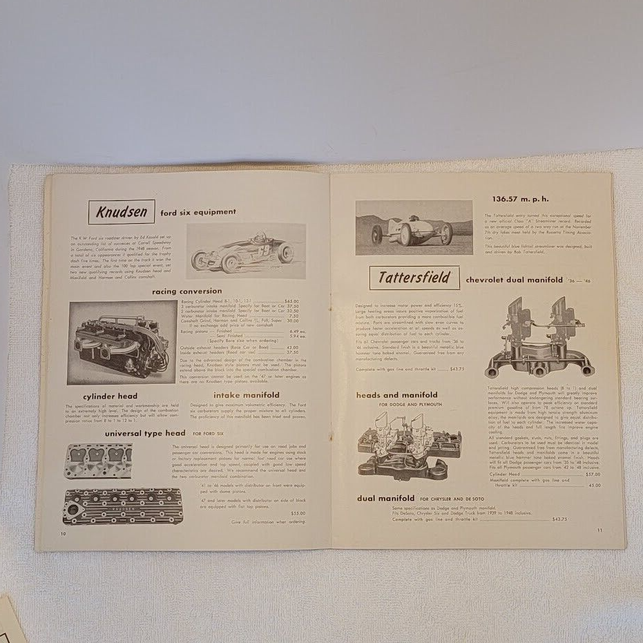 RARE Vintage 1949 Bell Auto Parts Racing Catalog THIS IS THE ONE!! DO ...