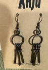 Hand Crafted Artisan Style Dangly Pierced Earrings - New on Cards — photo 2