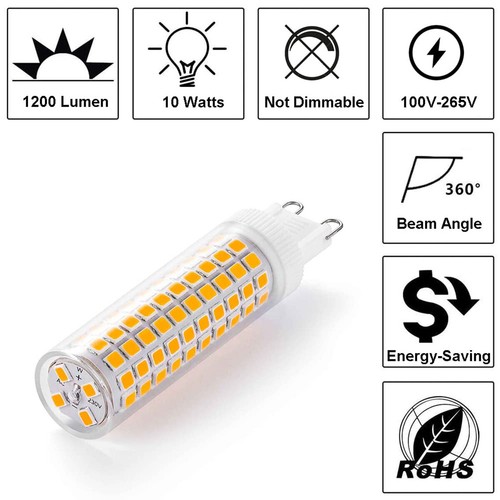 18W 124LEDs LED Corn Light Bulb Decorative 360° Beam Angle Bedroom High Ceramic - Picture 4 of 11