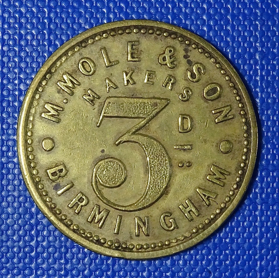 Birmingham, Lyttleton Arms, Balsall Heath, R.Vincent 3D Pub TokenRRR