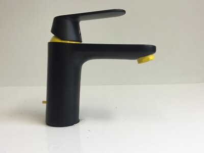 Basin Faucet GROHE Eurosmart Black Matte/Yellow, Like Dortmund, New, 23325KW0