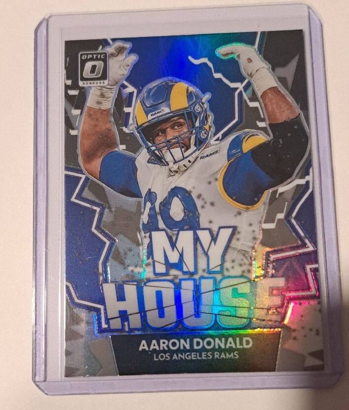 Aaron Donald My House Prizm 2022 Panini Donruss Optic SP MH-19 Los Angeles Rams