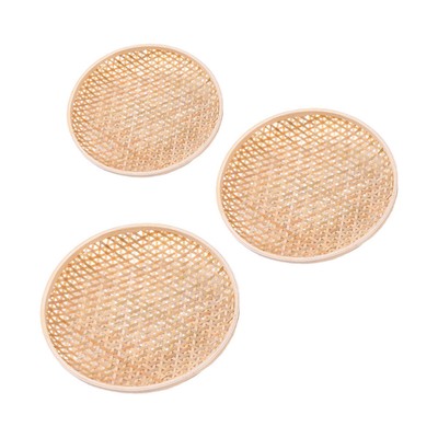 3pcs Rattan Trocknen Traditionellen Chinesischen Platte Rattan Tablett