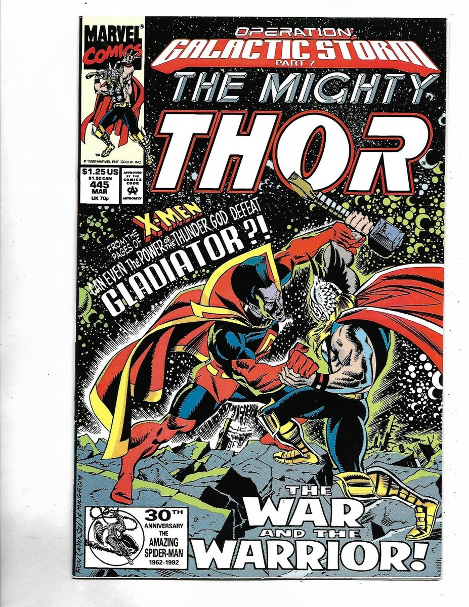 Thor #445, 1992, 9.4, NM, New Thor vs Gladiator, Stan Lee