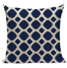 Blue Pattern BG4 Cushion Pillow Cover European Design Elegant Stylish Modern