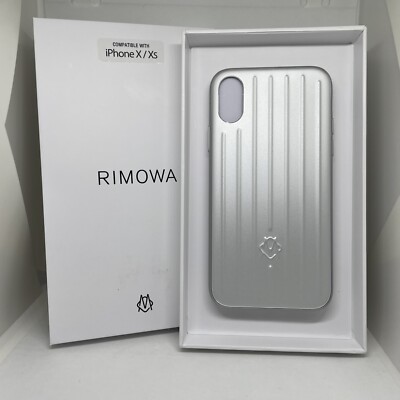 RIMOWA シルバー iPhoneケース RIMOWA iPhone Case for XS/X aluminum silver & sticker design | eBay