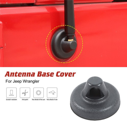 Car Radio Antenna Base Decora Cover For 2007-2018 2019 2020 2021 2022 Jeep Wrangler Jk Jl Sports Rubicon Gladiator Jt Accessory I.91037593