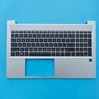 New Silver Backlit For HP ProBook 650 G8 655 G8 US Keyboard Palmrest Case Cover