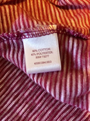 SO Junior's Shirt Red/White M Tie Front,So Soft,Stretch, Beautiful Top, Lightwt - Picture 6 of 11