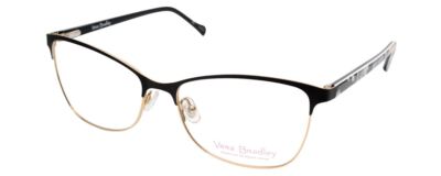 Vera Bradley SUZANA Cateye Reading Glasses Pretty Posies Floral Black Gold 55mm