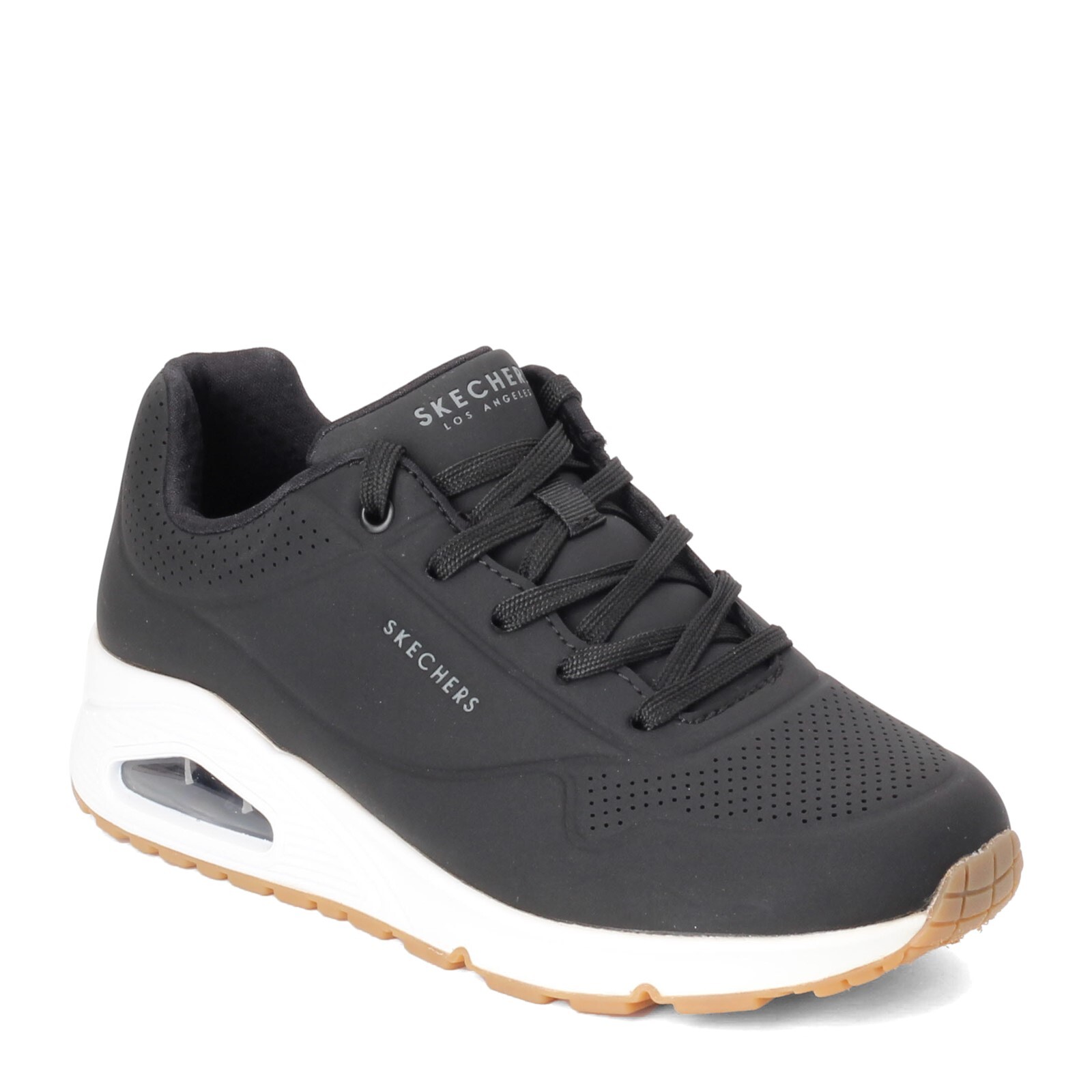 Women's Skechers Street, Uno - Stand on Air Sneaker 73690-BLK Black/White Fabric