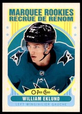 2021-22 OPC O-PEE-CHEE UPDATE RETRO WILLIAM EKLUND ROOKIE SAN JOSE SHARKS #611