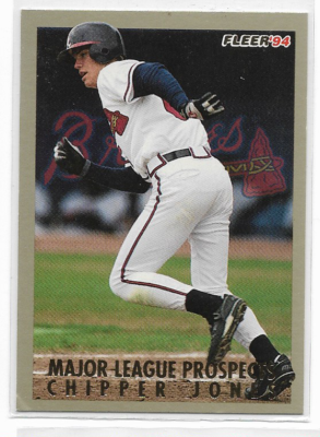 Chipper Jones 1994 94 Fleer Major League Prospects Card #18 of 35