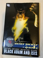 JUSTICE SOCIETY OF AMERICA BLACK ADAM AND ISIS HC Hardcover Geoff Johns USED NM