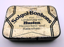 " Solgol-Bonbons " - Kosmopharm Berlin - alte Blechschachtel - Blechdose