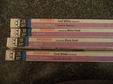 LOT OF 4 SYLVANIA F13T5/CW F13T5 CW 13W COOL WHITE 21" BULBS NOS LB