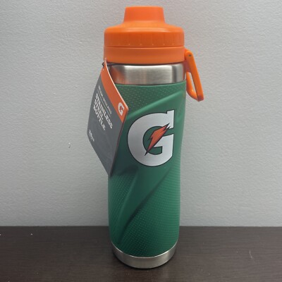 Gatorade 26oz Stainless Steel Sport Water Bottle - Double-Wall Insulated, Green
