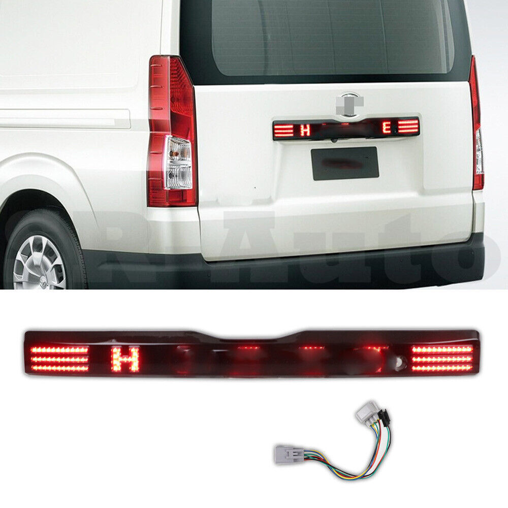 For Toyota Hiace 2019-2024 Smoked LED Rear Door Trunk Tail Light