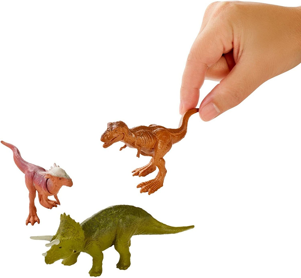 Jurassic World Mini Dino 3 Pack - Triceratops, Sygimoloch and