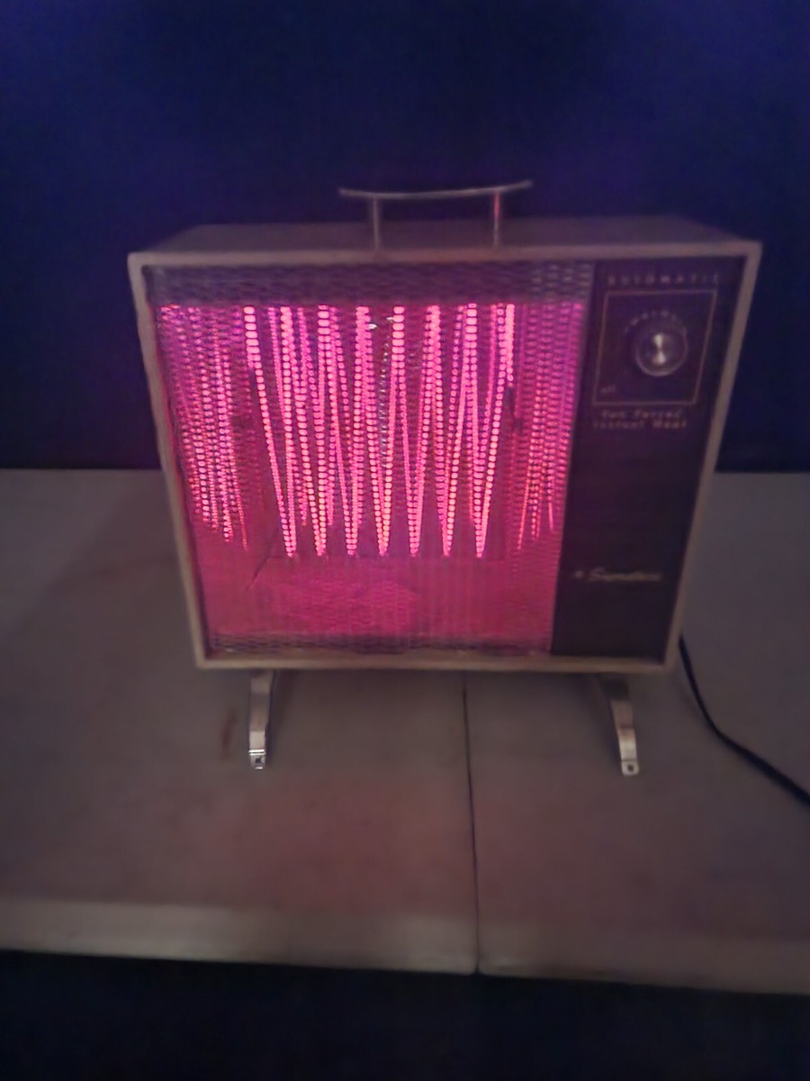 Vintage Montgomery Ward Signature Electric Space Heater Brown MCM Vintage Montgomery Ward Signature Electric Space Heater Brown MCM