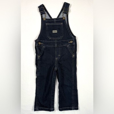 WRANGLER Unisex Denim Overalls Dark Wash 12M Classic Rugged Western Farmcore