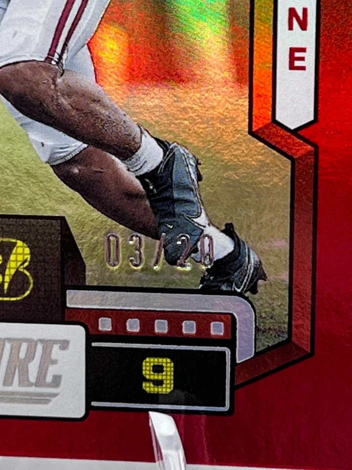 Jordan Battle - 2023 Score Rookie #386 Red Zone /20 Bengals/Alabama RC SSP - Image 2 of 3