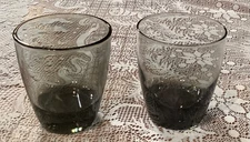 Set of 2 Libbey Classic Smoke 13 oz Rocks/Double Old Fashioned Glasses