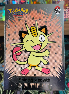  SHINING Meowth Non-TCG 2024 SHINY POKEMON Card Kanto Peru Foil NM 