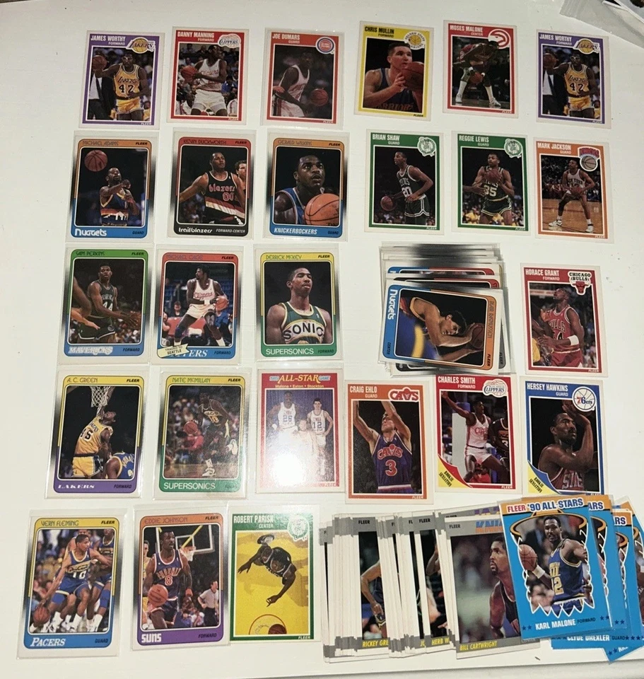 108 1987-91 Fleer STARS Rookie HOF STICKERS RC Lot No Dups NBA w 90 STAR BARKLEY - Image 2 of 4