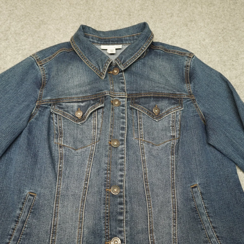 Chaqueta vaquera Style&Co para mujer 14W azul algodón Foto 2 de 4