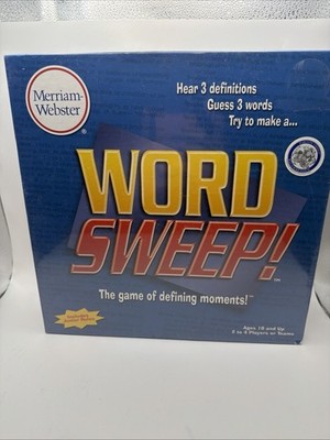 Merriam-webster Word Sweep Board Game 2006 FACTORY SEALED