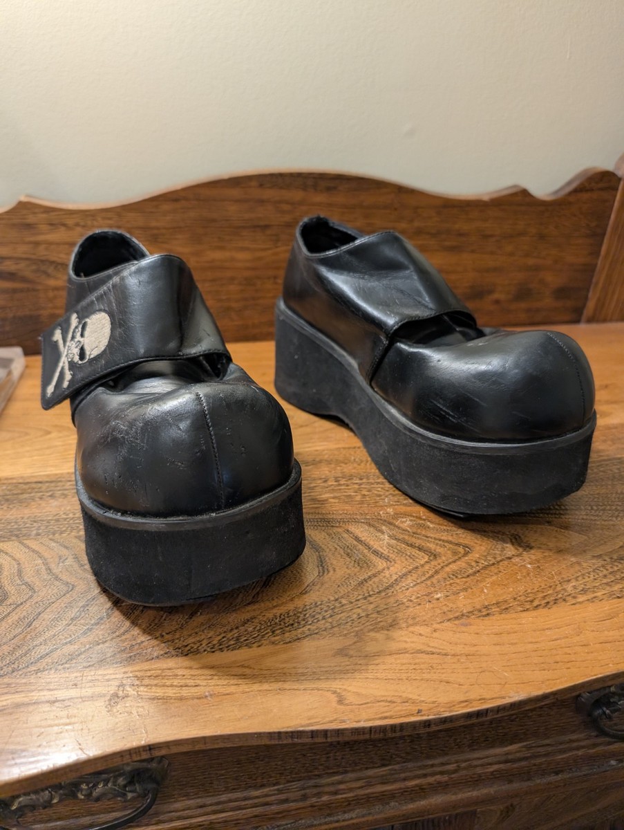 Demonia Platform Shoes Style Dank-108 Skull Goth Grunge Emo