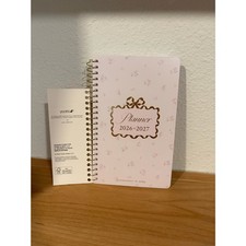 LoveShackFancy x Yoobi 2026  2027 Spiral Planner Pink Floral Agenda NWT