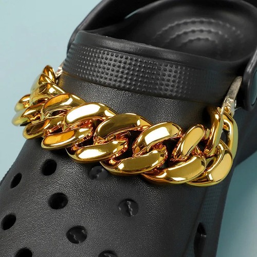 Women Shoes Chains Buckle Charms Croc Clog Sandals Hole Shoes DIY Detachable Cha - Picture 7 of 15