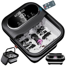 Collapsible Foot Spa with Heat, Bubble and Temp Control, Remote, Foot Bath Ma...