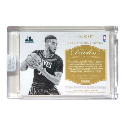 PANINI NBA card FLAWLESS KARL-ANTHONY TOWNS TIMBERWOLVES 16/25 #SS