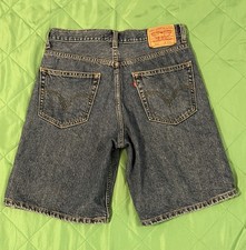 Levi's 550 Denim Shorts Mens 32 Relaxed Fit Medium Wash Non-stretch Year 2007