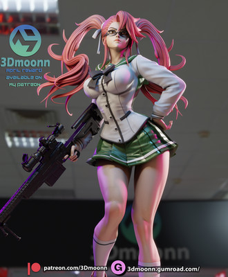 Saya Takagi | 3D Resin Print | Unpainted Figure Model Kit | Fan Made