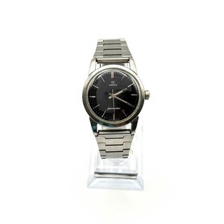 Vintage Omega Seamaster 33mm Stainless Black Dial Mens Wristwatch As Is W 438