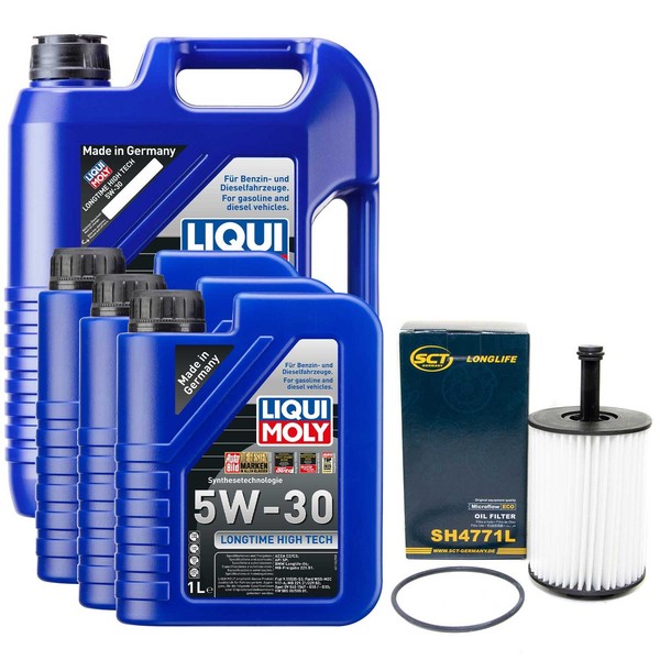MotoröL Set High Tech 5W-30 Liqui Moly 8 Liter + ÖLfilter FüR VW Transporter V-image