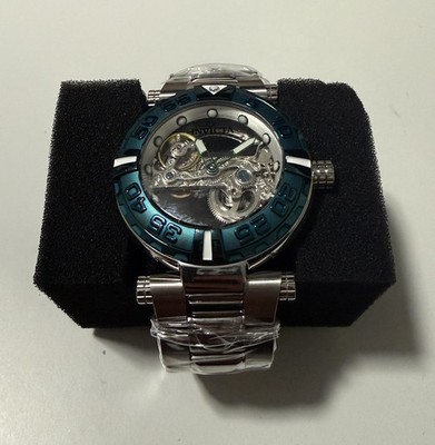 Invicta 47mm Subaqua Noma I Auto Silver & Green Ghost Bridge Watch, Model #44040