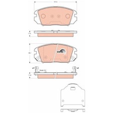 Satz Bremsbeläge Bremsklötze vorne für KIA Sportage 2 JE | 845040