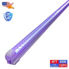 12Pack Black Light Bar 4FT 40W Stage Lighting DJ Party Club Dramatic Atmosphere.