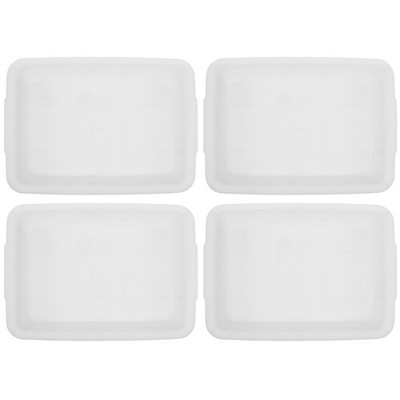 4 Pcs Experimental Reagent Tray Plastic Laboratory Container Sample Test