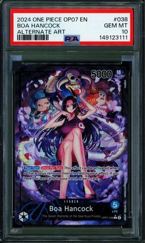Boa Hancock - OP07-038 - PSA 10 - Alternate Art - English - One Piece - 149-06