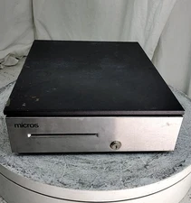 Micros JD030-BL1317-B1A APG POS Cash Register Money Drawer Box SEE NOTES