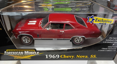 Ertl American Muscle 1969 Chevy Nova SS 1:18 LMT Diecast